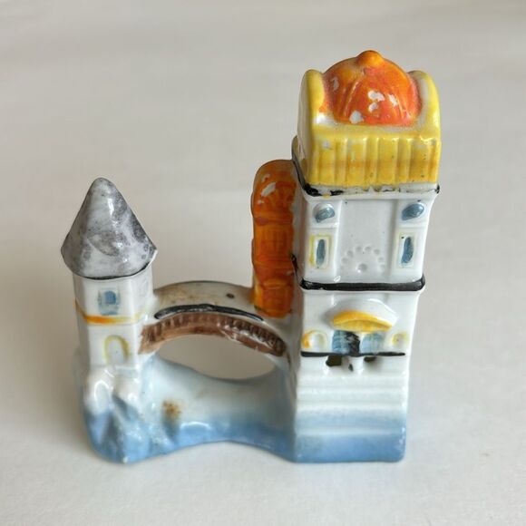 Vintage Ceramic Aquarium Fishbowl Decoration Towers Bridge Made In Japan - Picture 4 of 8